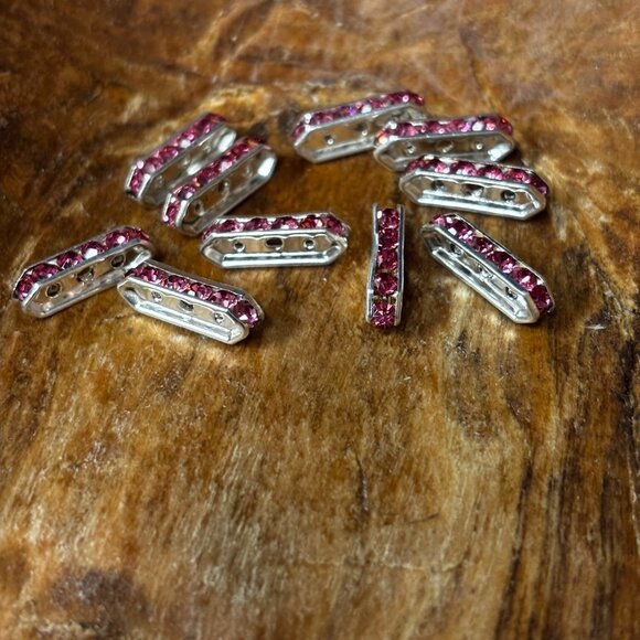 Rhinestone Bead Spacers/Bridges/Rondelle  (Fire Mountain Gems) (9 bags) - Picture 6 of 14